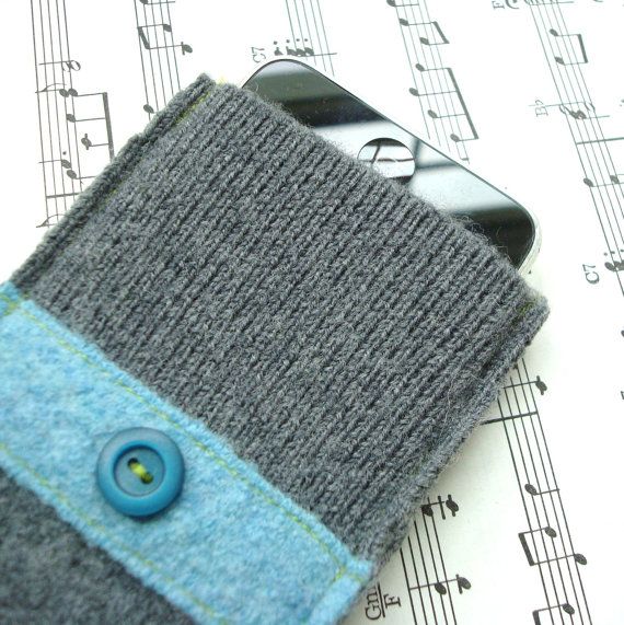Upcycled cashmere iPhone cover | WormeWoole