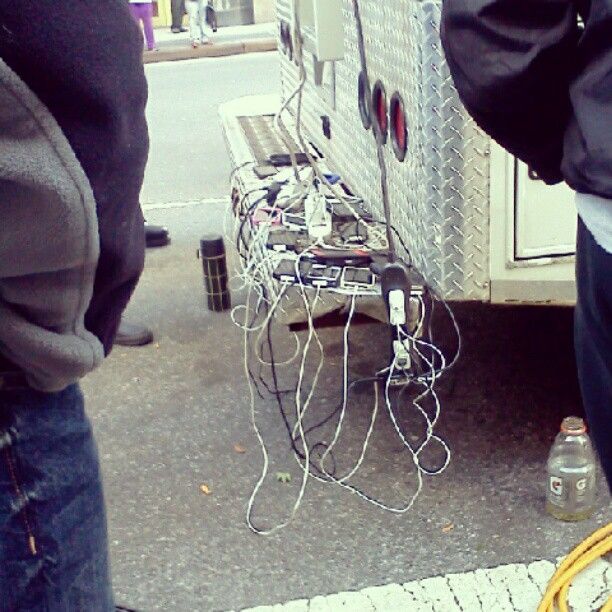 cnn truck giving phones a charge | shmullphoto on instagram