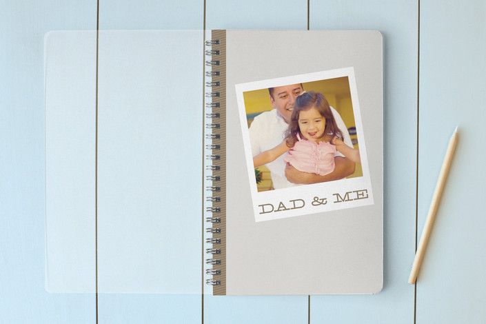 Personalized Father's Day notebook with your photo at Minted | Cool Father's Day gifts under $25