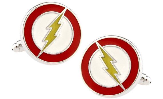 Flash cufflinks, and other comic icons on Etsy | Cool Father's Day gifts under $25