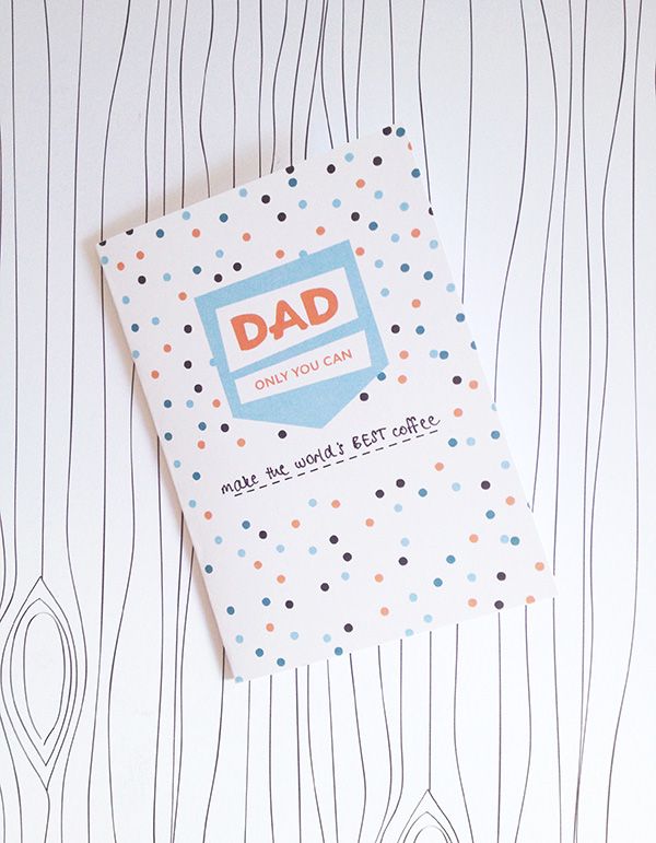 Free printable Father's Day fill-in-the-blank card from the kids | Make and Tell