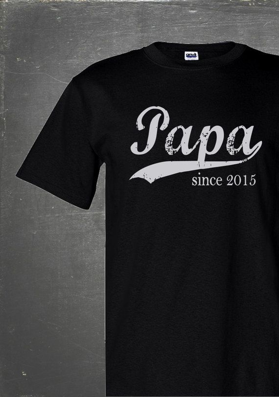 Papa Since.... Personalized Tee | Cool Father's Day gifts under $25