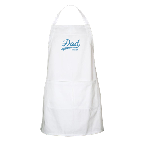 Personalized Dad Since... apron: Sweet personalized Father's Day gift idea, especially if the kids decorate with Fabric Paints or Sharpies