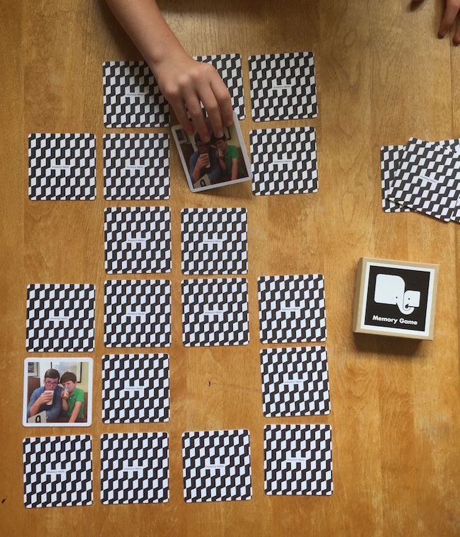 Custom photo memory game: Cool personalized Father's Day gift from the kids