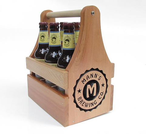 Custom engraved beer carrier | Cool Mom Picks