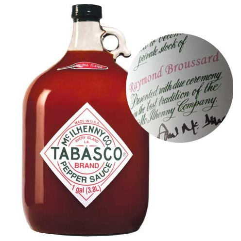 Personalized tabasco gallon | Cool Mom Picks