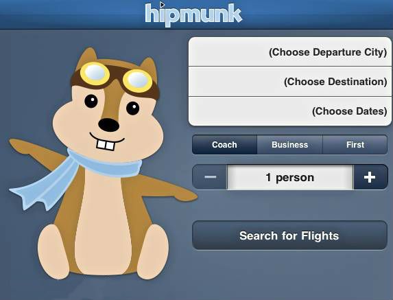 Book your trip with the Hipmunk app