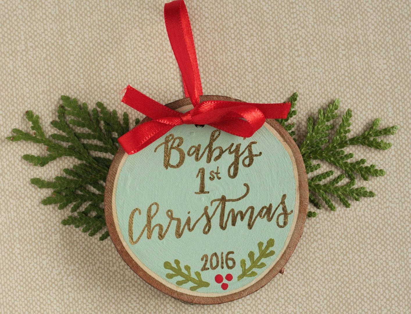 First Christmas Ornament at Field and Forest Design : Cool first Christmas gifts for baby | Cool Mom Picks Holiday Gift Guide 2016