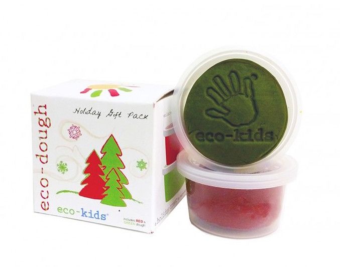 Holiday gifts for kids under $15; Holiday edition eco-dough 2 pack