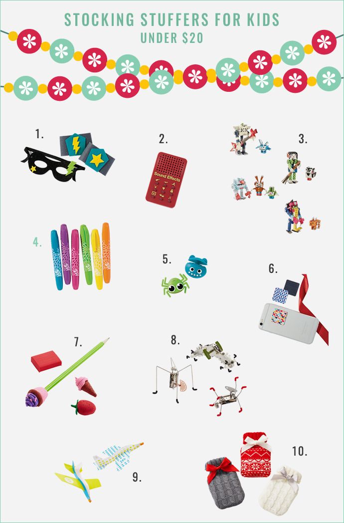 20 stocking stuffers under $20 for kids all at The Container Store