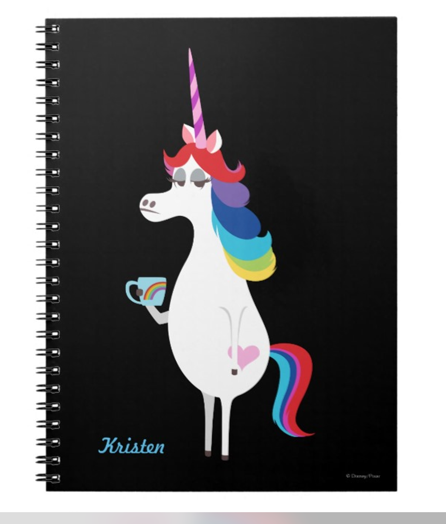 Mixed emotions unicorn personalized journal | Holiday Gift Guide 2016 | Cool Mom Picks