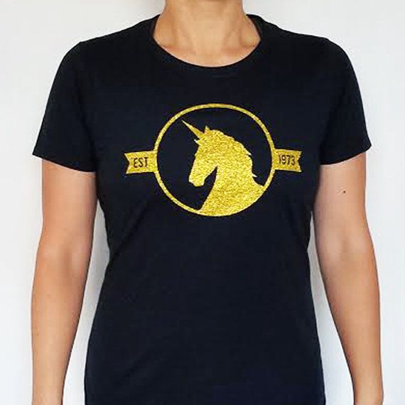 Personalized unicorn tee from Brave New World Designs! All the tees dedicate 20% to a different cause