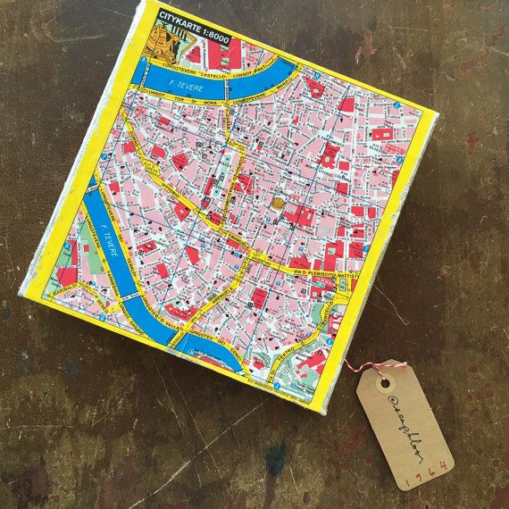 Vintage map of rome on Etsy