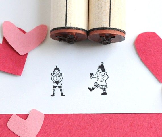 Valentine's rubber stamps