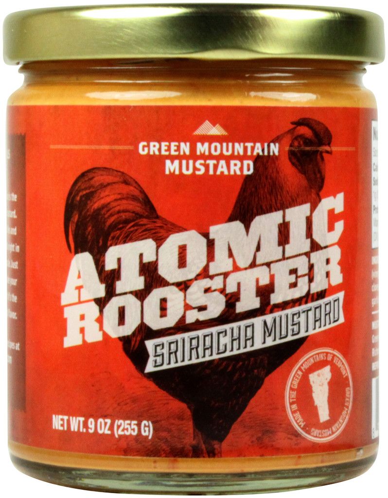 Atomic Rooster Sriracha Mustard from Green Mountain Mustard