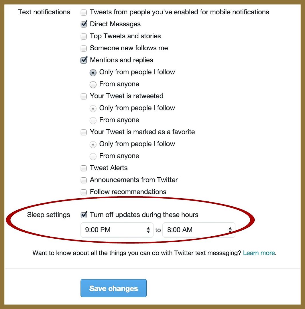 How to turn off Twitter notifications using the sleep settings. Easy!