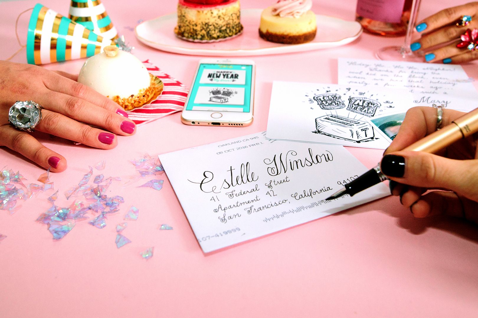 Punk Post can address and write cards affordably to all your friends, in styles from fun to formal