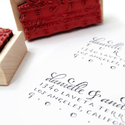 Special Mother's Day gifts for grandmas | Custom calligraphy return address stamp