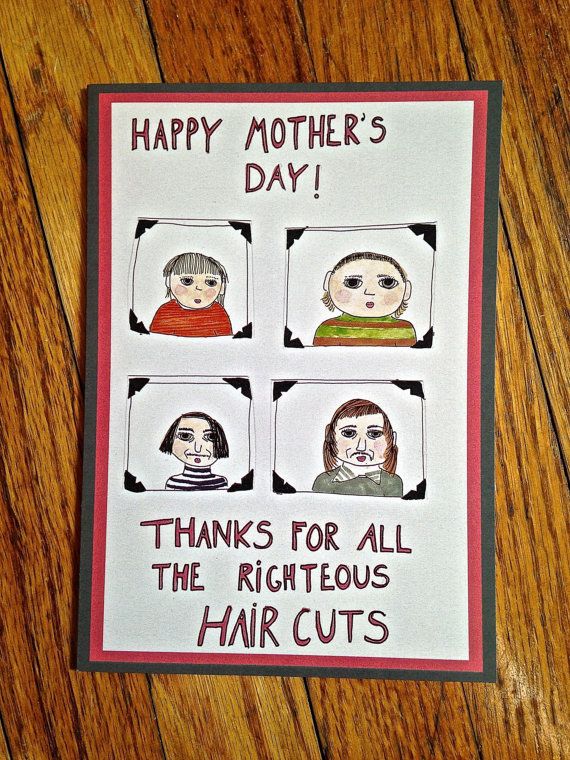 Funny Mother's Day Cards: Bad haircuts
