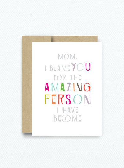 Funny Mother's Day card from Print Smitten