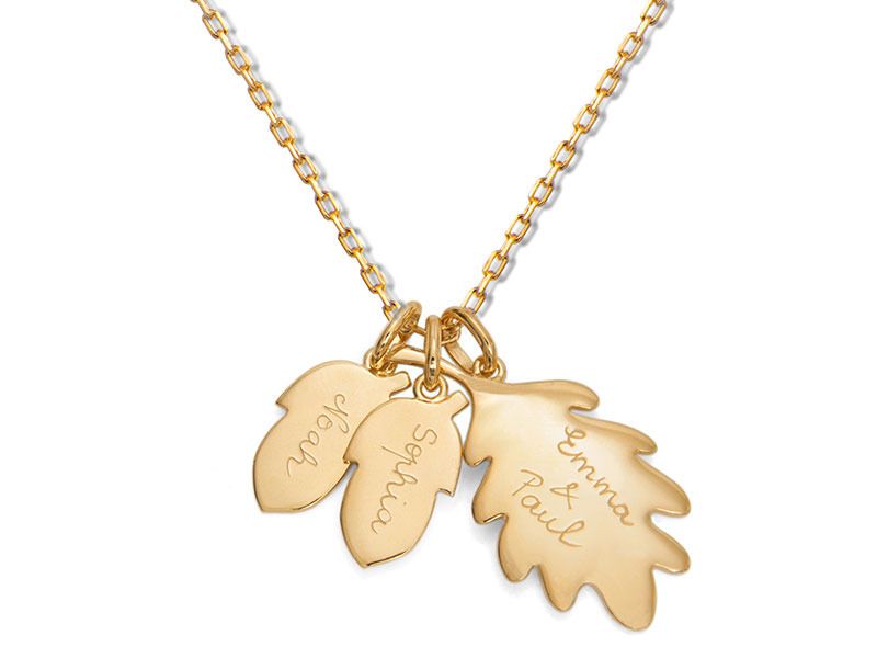 Personalized grandma keepsake necklace for Mother's Day at Merci Maman