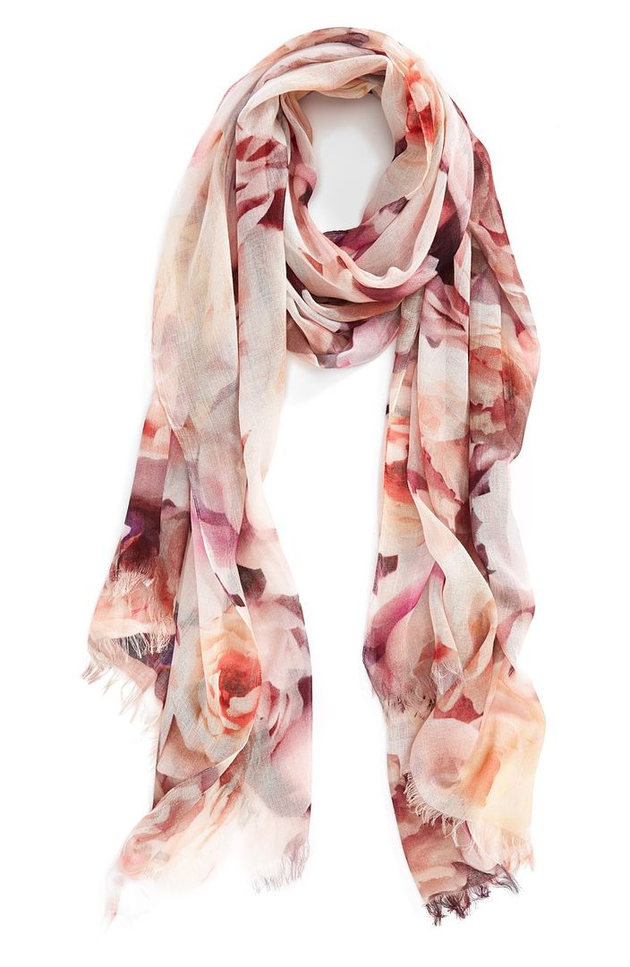 Mother's Day gifts for grandmas | Floral digital print scarf at Nordstrom. Timeless but modern.