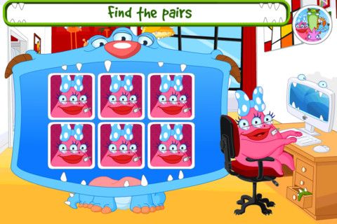 The Monsters Family app for preschoolers