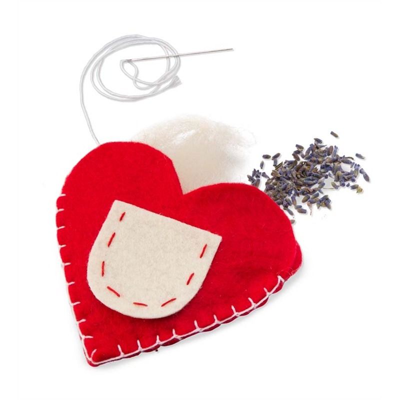DIY Valentine's gifts that kids can make: Lavender heart craft kit 