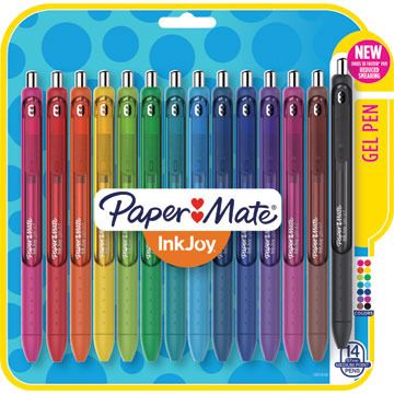 New PaperMate Inkjoy Gel Pens in a rainbow of colors. Not sure if we like them more, or our kids do. | Available at our sponsor Staples.com