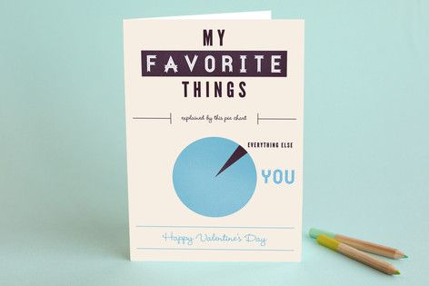 Valentines gifts for him under 50: Personalized card from Minted with your photos and text printed inside