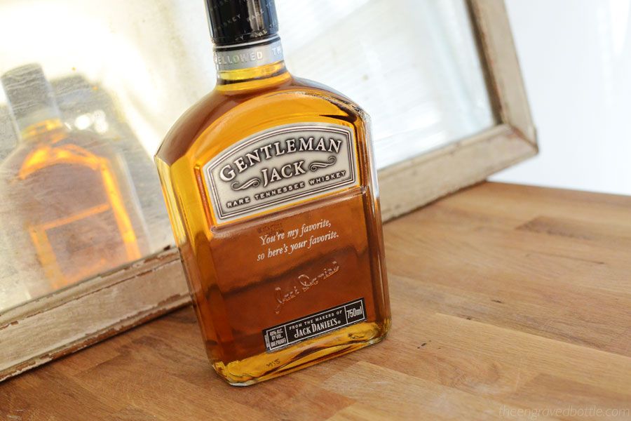 Personalized Valentines Gifts: engraved bottle of Whiskey