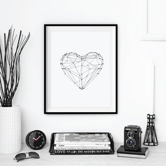 Last minute Valentines gift ideas: Printable artwork on Etsy