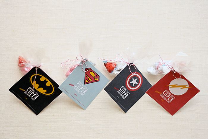 Free printable superhero Valentine's cards for classrooms | Ashlee Proffitt