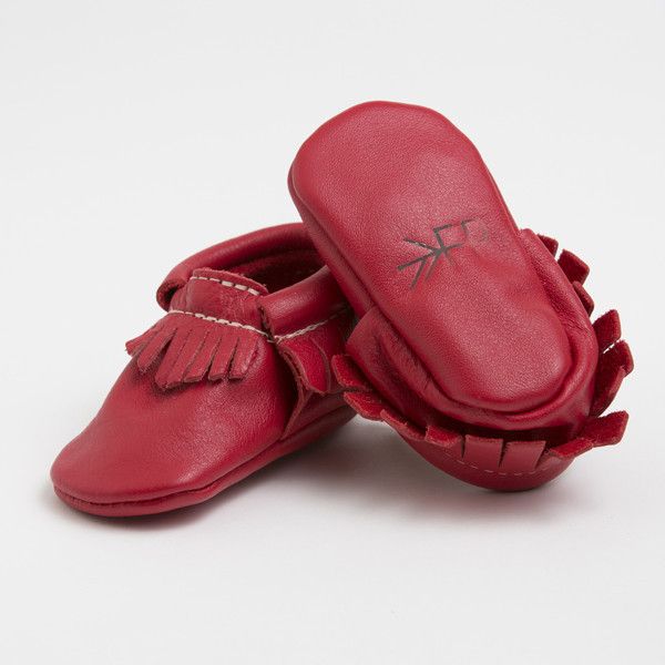 Adorable cherry baby mocs from Freshly Picked: Cute Valentine's Day gift idea for babies or kids