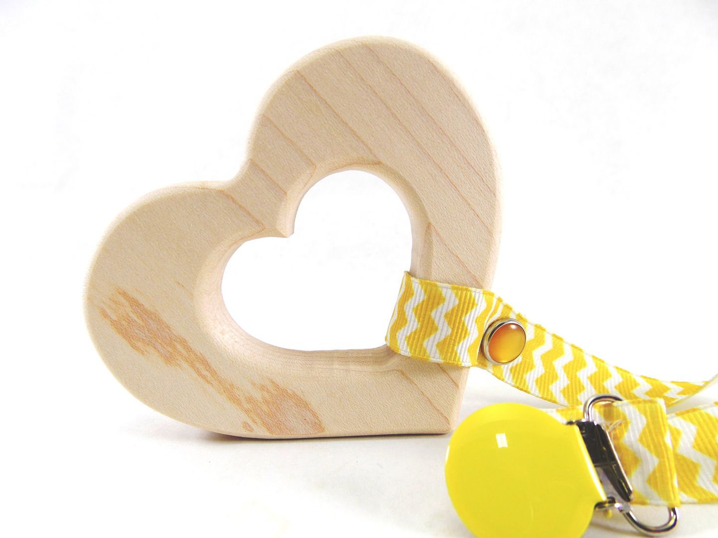 Personalized wooden heart teether: Cute Valentine's Day gift idea for babies
