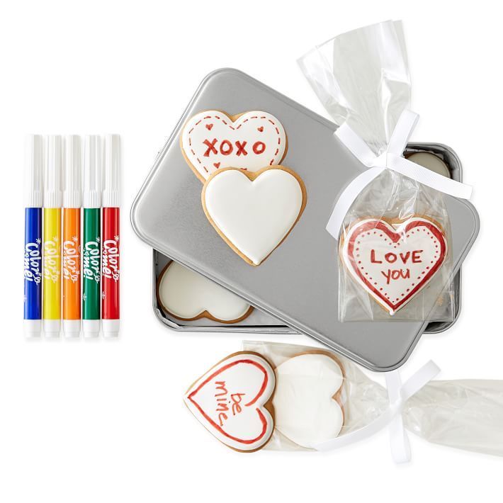 Color your own Valentine's cookie kit | gift ideas under $50
