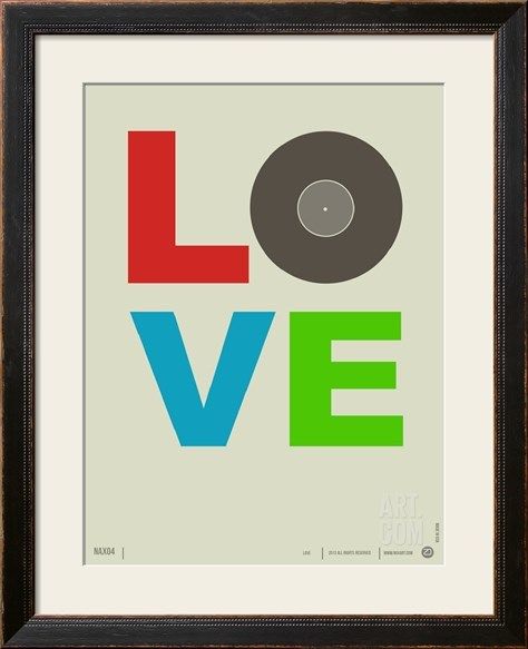 Vinyl LOVE art | Valentine's gifts for him under $50
