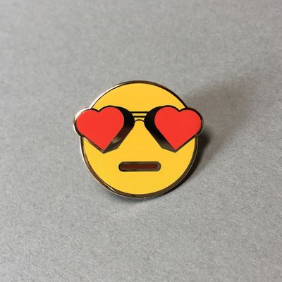Emoji heart shades pin: Fun Valentine's Day gift ideas for kids