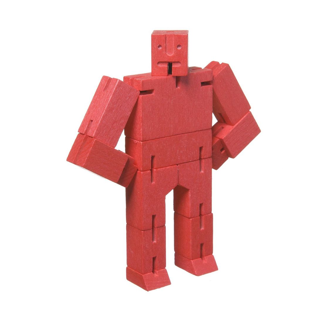 Red cubebot wooden puzzle: Cool Valentine's Day gift ideas for kids