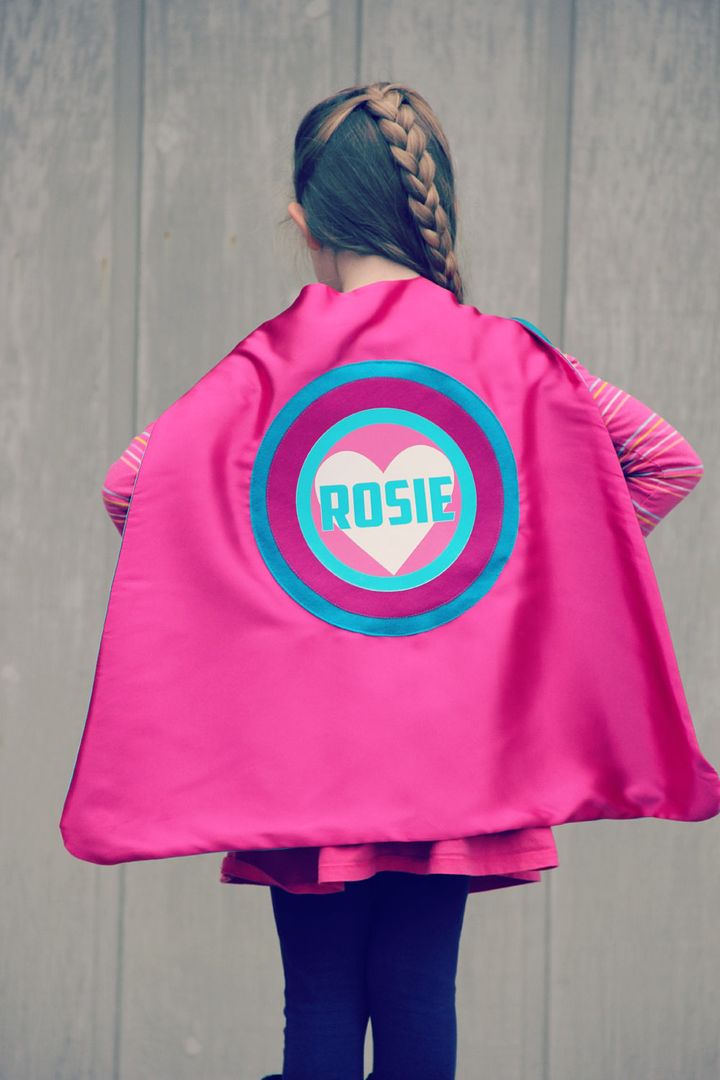 Personalized superhero cape on Etsy | Fun Valentine's Day gifts for kids