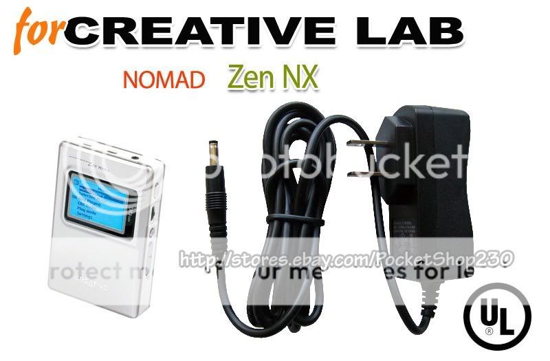 Creative Labs Zen Nomad Jukebox Zen NX AC wall charger  